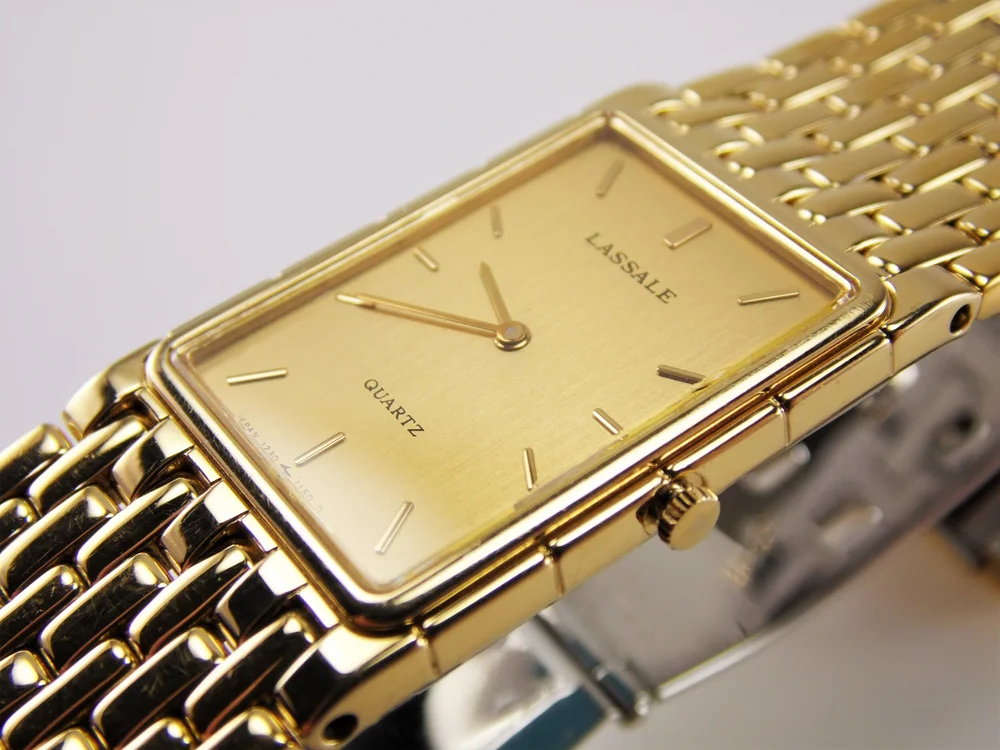 Very Rare Vintage Mens Womens Unisex Gold Authentic Lassale
